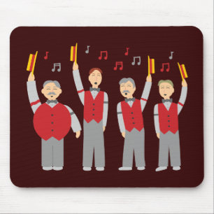 Classic Barbershop Quartet Mouse Mat