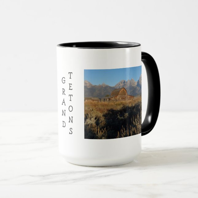 Classic Barn and Grand Tetons Coffee Mug (Front Right)
