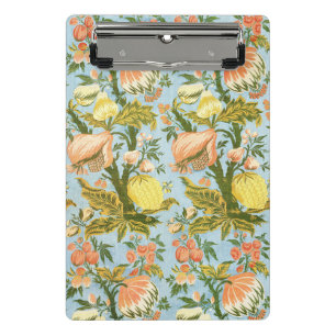 Classic Baroque Floral Fruit Damask Textile Mini Clipboard