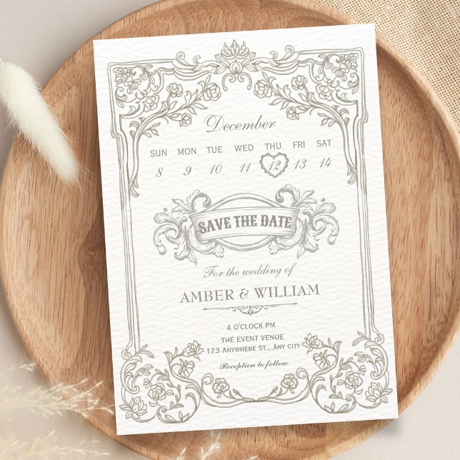 Classic baroque  save the date (Creator Uploaded)