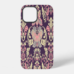 Classic baroque, vintage floral wallpaper. iPhone 12 case