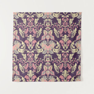 Classic baroque, vintage floral wallpaper. tapestry