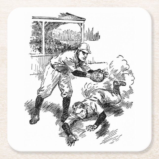 Classic Baseball Coaster Set (Front)