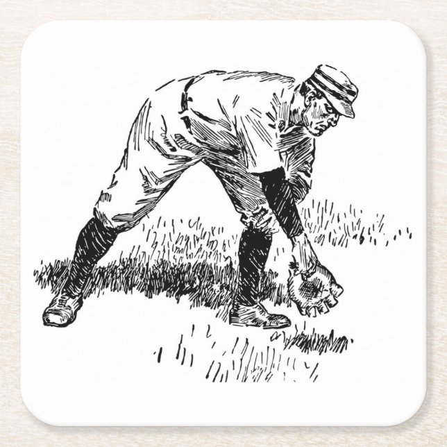 Classic Baseball Coaster Set (Front)