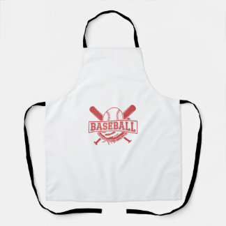 Classic Baseball Emblem Apron