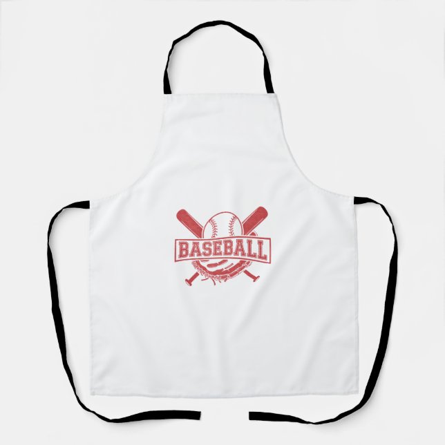 Classic Baseball Emblem Apron (Front)