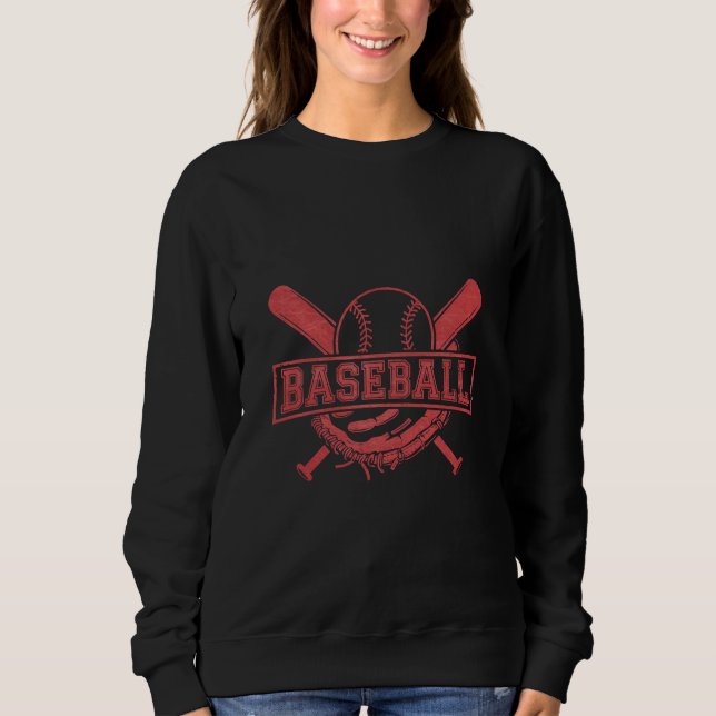 Classic Baseball Emblem Sweatshirt (Front)
