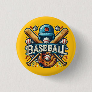 Classic Baseball Essentials / Stylish Retro Legend 3 Cm Round Badge
