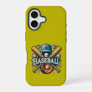 Classic Baseball Essentials / Stylish Retro Legend iPhone 16 Case