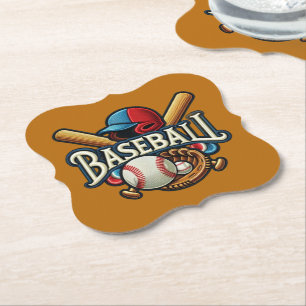 Classic Baseball Essentials / Stylish Retro Legend Paper Coaster
