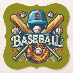 Classic Baseball Essentials / Stylish Retro Legend Paper Coaster