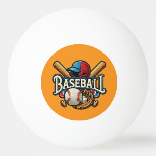 Classic Baseball Essentials / Stylish Retro Legend Ping Pong Ball