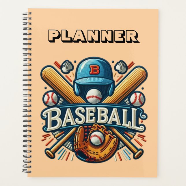 Classic Baseball Essentials / Stylish Retro Legend Planner (Front)