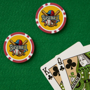 Classic Baseball Essentials / Stylish Retro Legend Poker Chips