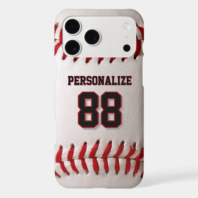 Classic Baseball Stitch Custom Name and Number (Back)
