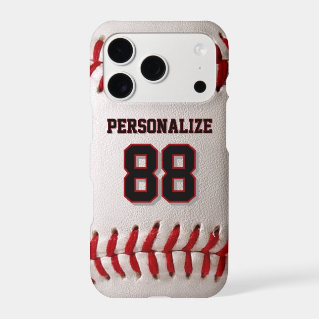 Classic Baseball Stitch Custom Name and Number (Back)