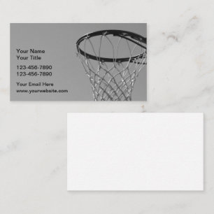 Classic Basketball Coach Business Cards