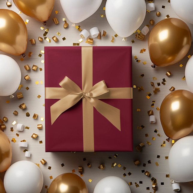 Classic Batch: Deep Burgundy Wrapping Paper Roll (Creator Uploaded)