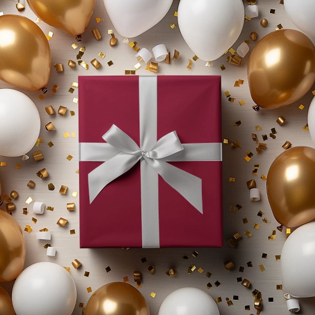 Classic Batch: Rich Burgundy Wrapping Paper Roll (Creator Uploaded)