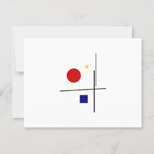 Classic Bauhaus Art Composition Postcard