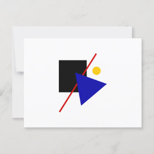 Classic Bauhaus Art Composition Postcard