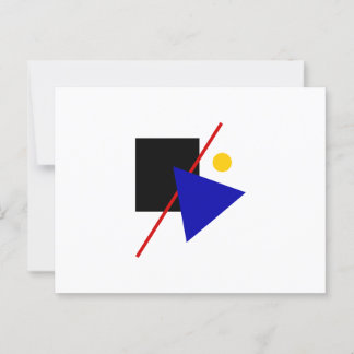 Classic Bauhaus Art Composition Postcard