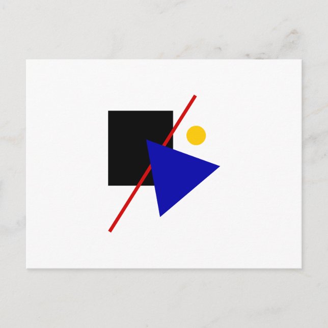 Classic Bauhaus Art Composition Postcard (Front)