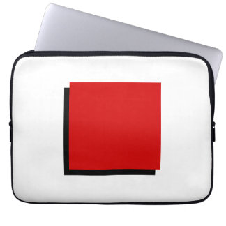 Classic Bauhaus Design Red Square Laptop Sleeve