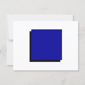 Classic Bauhaus Geometric Art Blue Square Postcard