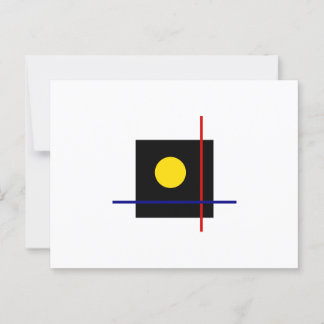Classic Bauhaus Geometric Art Composition Postcard