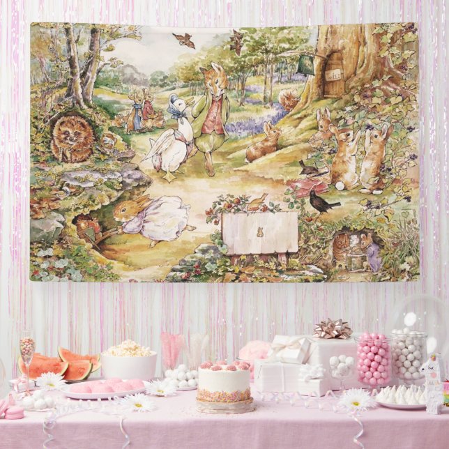 Classic Beatrix Potter Peter the Rabbit Party  Banner (Party)
