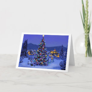 Classic, beautiful vintage Christmas picture Holiday Card