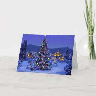 Classic, beautiful vintage Christmas picture Holiday Card