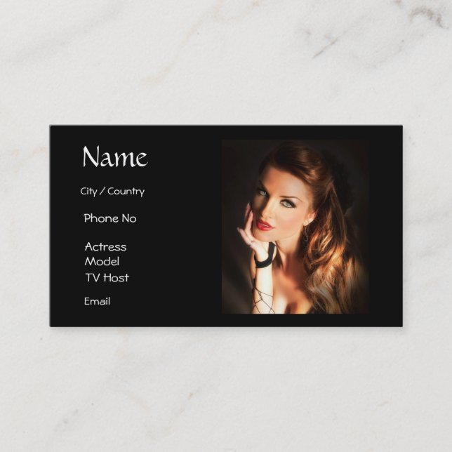 Classic Beauty Business Card (Front)