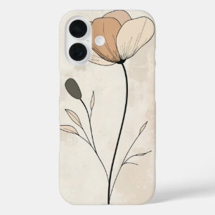 Classic Beige Bud iPhone 16 Case