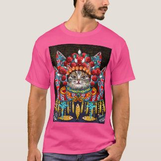 Classic Beijing Opera Cat Drama T-Shirt