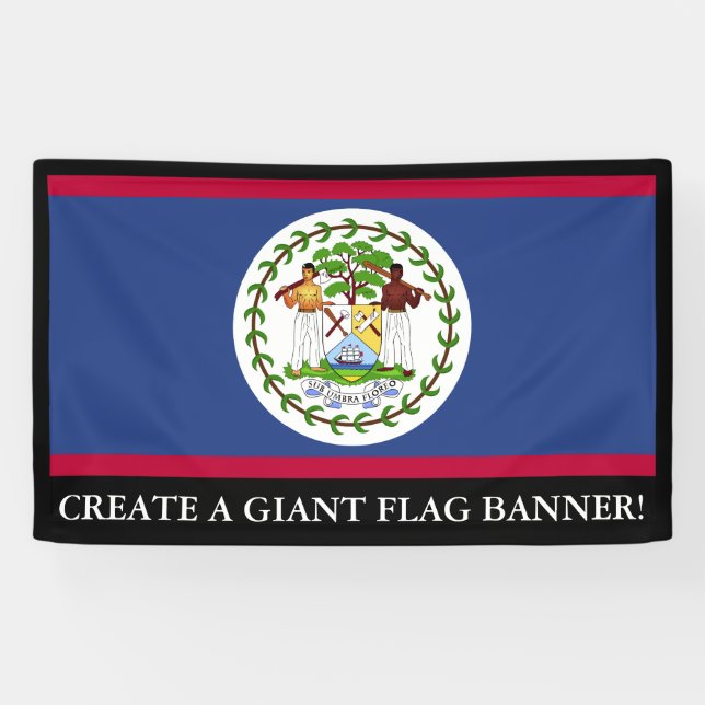 Classic Belise Flag Banner (Horizontal)