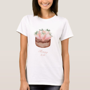 Classic Berry Sweet Baby Shower Mummy To Be T-Shirt