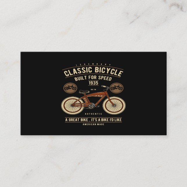 Classic Bicycle Business Card (Front)