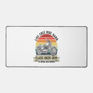 Classic Bikers Crew Motorcycle.jpg Desk Mat