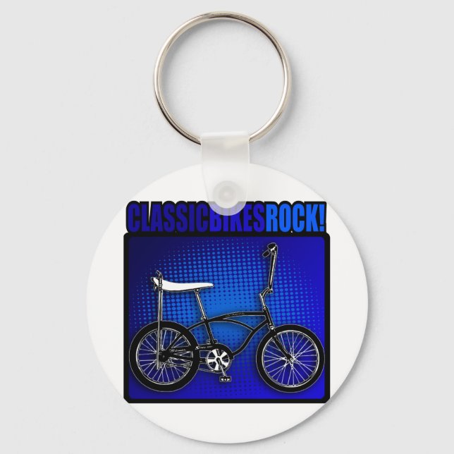Classic Bikes Rock! Key Ring (Front)