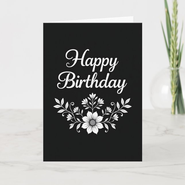 Classic Birthday Bloom Card (Front)