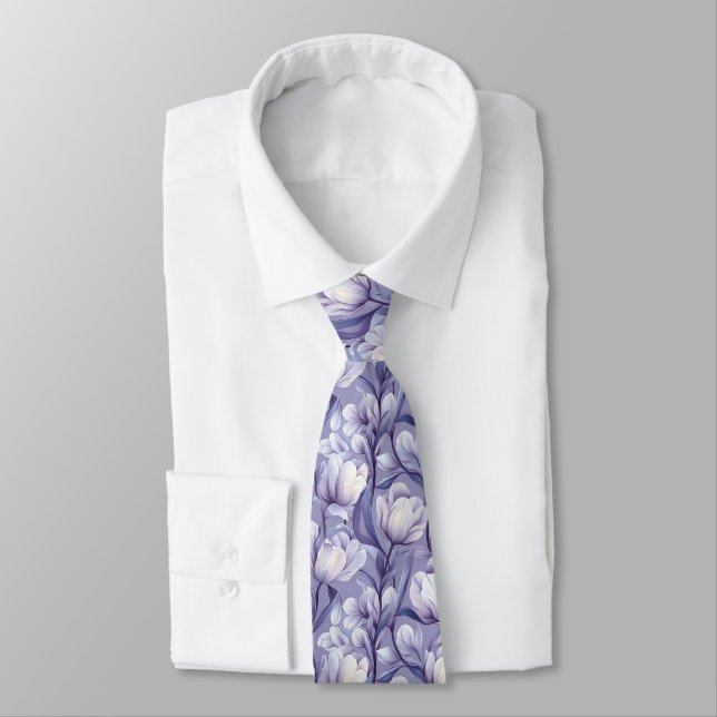 Classic Birthday Gifts For Husband Tulip Flower Tie (Tied)