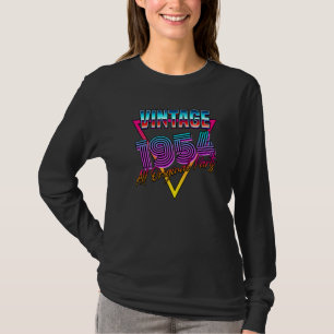 Classic Birthday Vintage Born In 1954 Original Pa T-Shirt