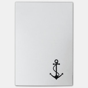 Classic Black Anchor Post-it Notes