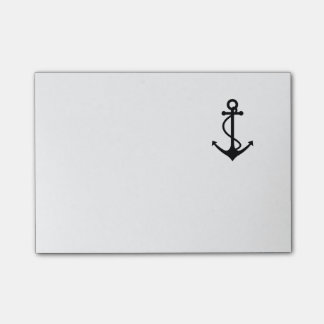 Classic Black Anchor Post-it Notes