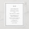 Classic Black and White Budget Wedding Invitation