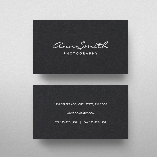 Classic Black and White Business Card (Creator Uploaded)