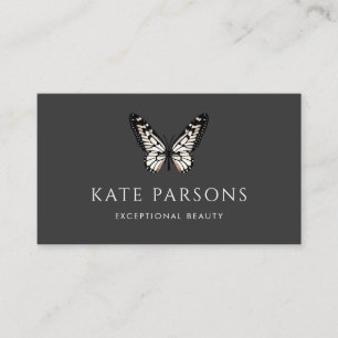 Classic  Black and White Butterfly Business Card