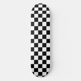 classic black and white checker skateboard